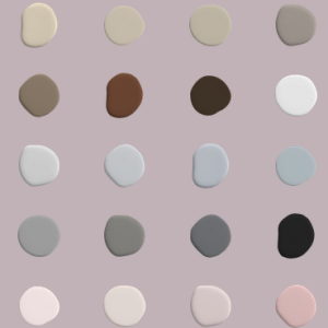 nuancier vintage paint